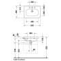 Duravit DuraStyle Möbelwaschtisch 65 cm, mit 1 Hahnloch