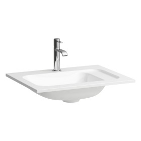 LAUFEN MEDA Möbelwaschtisch SLIM 57,5 x 44,5 cm, mit Hahnloch ohne Überlauf