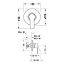Duravit D-Code Einhebel-Brausemischer Unterputz
