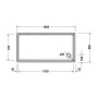 Duravit Starck Slimline Duschwanne Rechteck 160 x 80 cm