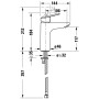 Duravit No. 1 Einhebel-Waschtischmischer M, Minus-Flow ohne Zugstangengarnitur
