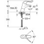 GROHE Euroeco Special Einhand-Sicherheitsmisch-Waschtischbatterie