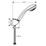 hansgrohe Crometta 85 1jet/Porter C Set 160 cm