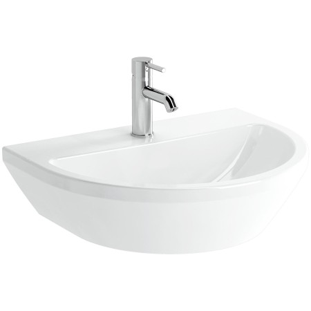 VitrA Integra Waschtisch 59,5 cm, ohne Überlaufloch, 1 Hahnloch mittig