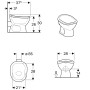Geberit Bambini Stand-WC für Babys und Kleinkinder, Tiefspüler