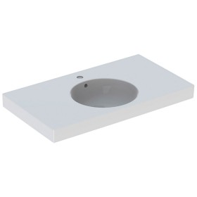 Geberit Preciosa II 90 x 50 cm mit Hahnloch und Überlauf