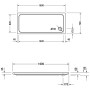 Duravit D-Code Rechteck Duschwanne 160 x 70 cm