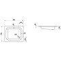 LAUFEN Platina Duschwanne 90 x 75 cm ohne Antislip