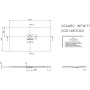 Villeroy & Boch Squaro Infinity Duschwanne 140 x 80 cm
