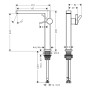 hansgrohe Tecturis E Einhebel-Waschtischarmatur 240 Fine CoolStart für Aufsatzwaschtische mit Push-Open Ablaufgarnitur