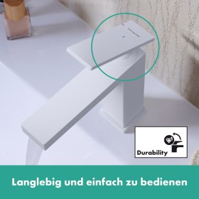hansgrohe Tecturis E Einhebel-Waschtischarmatur 110 CoolStart mit Zugstangen-Ablaufgarnitur