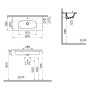 VitrA Zentrum Möbelwaschtisch Compact 80,5 cm, mit Überlaufloch, 1 Hahnloch mittig