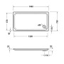 Duravit D-Code Rechteck Duschwanne 140 x 75 cm