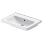 Duravit D-Neo Möbelwaschtisch 65 cm, ohne Hahnloch, mit Überlauf