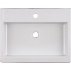 Lavabo d'appoggio LAUFEN Living City 60 cm con troppopieno e 1 foro per rubinetto