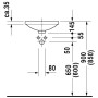 Duravit Architec Einbauwaschtisch 27,5 cm