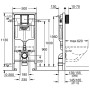GROHE Rapid SL 3-in1 Set für WC mit Arena Cosmo S Abdeckplatte