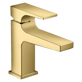 hansgrohe Metropol Einhebel-Waschtischmischer 100 mit Hebelgriff und Push-Open Ablaufgarnitur für Handwaschbecken