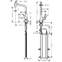 hansgrohe Metris Select M71 Einhebel-Küchenmischer 320, Ausziehbrause, 2jet, sBox
