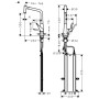 hansgrohe Metris M71 Einhebel-Küchenmischer 320, Ausziehbrause, 2jet, sBox