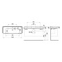 LAUFEN MEDA Waschtisch 120 x 46 cm, mit Hahnloch ohne Überlauf