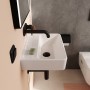 hansgrohe Xanuia Q Handwaschbecken 450/340 ohne Hahnloch mit Überlauf, SmartClean