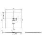 Villeroy & Boch Squaro Infinity Duschwanne, 120 x 100 x 4 cm