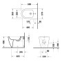 Duravit Soleil by Starck Stand Bidet 37 x 60 cm