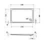 Duravit D-Code Rechteck Duschwanne 130 x 80 cm