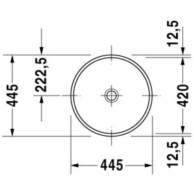 Duravit Architec Lavabo incasso 42 cm
