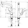 hansgrohe Metris Select M71 Einhebel-Küchenmischer 320, 1jet