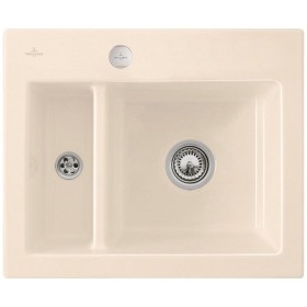 Évier encastrable Villeroy & Boch Subway 60 XM, bonde avec commande excentrée