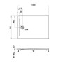 LAUFEN PRO Marbond Duschwanne 120 x 90 x 3,3 cm