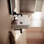 hansgrohe Xanuia Q Waschtisch Compact 550/370 ohne Hahnloch mit Überlauf, SmartClean