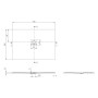 Villeroy & Boch Squaro Infinity Duschwanne, 140 x 100 x 4 cm