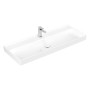 Villeroy & Boch Taro Waschtisch 120 cm mit CeramicPlus Beschichtung, 1 Hahnloch, ohne Überlauf