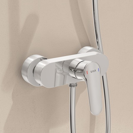 VitrA Root Round Einhebel-Brausearmatur für Aufputz