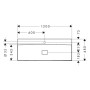 hansgrohe Xevolos E Waschtisch 120 x 48 cm mit Hahnloch ohne Überlauf
