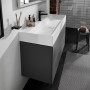 hansgrohe Xevolos E Waschtisch 120 x 48 cm mit Hahnloch ohne Überlauf