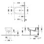 Duravit No. 1 Stand-Bidet back to Wall