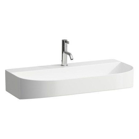 LAUFEN Sonar Waschtisch unterbaufähig 80 x 42 cm, 1 Hahnloch ohne Überlauf