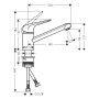 hansgrohe Focus M42 Einhebel-Küchenmischer 100, 1jet