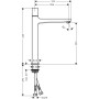 hansgrohe Metropol Select-Waschtischmischer 260 mit Push-Open Ablaufgarnitur