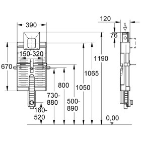 GROHE Uniset pour urinoir