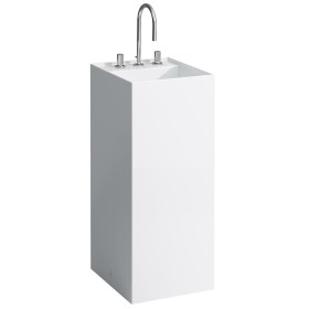LAUFEN Kartell Waschtisch 37,5 x 43,5 cm, freistehend mit 3 Hahnlöchern