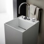 LAUFEN Kartell Waschtisch 37,5 x 43,5 cm, freistehend mit 3 Hahnlöchern
