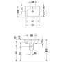Duravit DuraStyle Waschtisch 55 cm, mit 1 Hahnloch