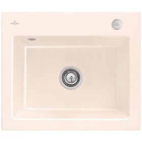 Évier encastrable Villeroy & Boch Subway 60 S, bonde avec commande excentrée