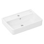 hansgrohe Xanuia Q Waschtisch Compact 550/370 mit Hahnloch und Überlauf, SmartClean