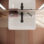 hansgrohe Xanuia Q Waschtisch Compact 550/370 mit Hahnloch und Überlauf, SmartClean